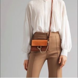 Chloe Faye mini wallet on chain tobacco